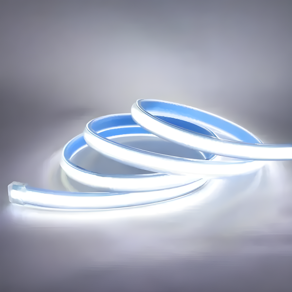 Εύκαμπτη ταινία LED COB, μοντέρνα, IP65, 280 LED/M, Ψυχρό Φως, 6000K - Ρολό 100μ, 8W/M, 220V, Με Περιλαμβανόμενο Τροφοδοτικό για Σύγχρονο Στυλ