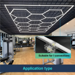 Πολυτελής Φωτιστικό HoneyComb DM Living - 14 Εξαγώνια με Ψυχρό Φως 6500K, 672W - Αποτελεσματικός και Κομψός Φωτισμός