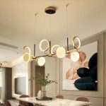 Μοντέρνο LED φωτιστικό με τηλεχειρισμό WiFi 2.4G, Ψυχρό/Ζεστό/Ουδέτερο Φως και Ρυθμιζόμενη Ένταση - Λαμπερός Φωτισμός και Προηγμένες Δυνατότητες DM-G4035
