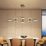 Μοντέρνο LED φωτιστικό με τηλεχειρισμό WiFi 2.4G, Ψυχρό/Ζεστό/Ουδέτερο Φως και Ρυθμιζόμενη Ένταση - Λαμπερός Φωτισμός και Προηγμένες Δυνατότητες DM-G4035
