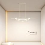 Σύγχρονος Κρεμαστός Φωτιστικό με LED, 100cm, Ρυθμιζόμενη Θερμοκρασία Χρώματος, Μοντέλο DM-G4046 Λευκό, 92W - Μοντέρνος και Εξατομικευμένος Φωτισμός για Κάθε Δωμάτιο