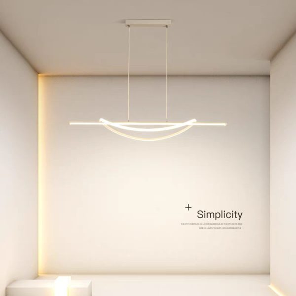 Σύγχρονος Κρεμαστός Φωτιστικό με LED, 100cm, Ρυθμιζόμενη Θερμοκρασία Χρώματος, Μοντέλο DM-G4046 Λευκό, 92W - Μοντέρνος και Εξατομικευμένος Φωτισμός για Κάθε Δωμάτιο
