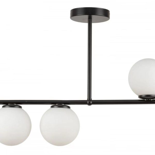 Φωτιστικό LED Lux Gold Modern Nordic με 3 Λευκές Μπάλες, Μοντέλο DM8868-3 - Κομψός Φωτισμός για Σύγχρονους Χώρους