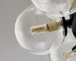 Φωτιστικό LED Lux Gold Modern Nordic με 6 Καπνιστές Μπάλες, Μοντέλο DM-VP2413-6 - Κομψός Φωτισμός για Σύγχρονους Χώρους