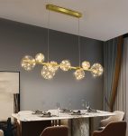 <strong>Πολυτελής LED Φωτιστικό Οροφής Χρυσό, 70W με 8 Διάφανες Λάμπες - Εξαιρετικός Φωτισμός και Μοντέρνος Σχεδιασμός DM-DX6603/8 GD</strong>