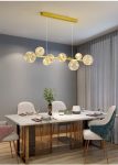 <strong>Πολυτελής LED Φωτιστικό Οροφής Χρυσό, 70W με 8 Διάφανες Λάμπες - Εξαιρετικός Φωτισμός και Μοντέρνος Σχεδιασμός DM-DX6603/8 GD</strong>
