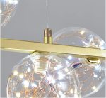 <strong>Πολυτελής LED Φωτιστικό Οροφής Χρυσό, 70W με 8 Διάφανες Λάμπες - Εξαιρετικός Φωτισμός και Μοντέρνος Σχεδιασμός DM-DX6603/8 GD</strong>