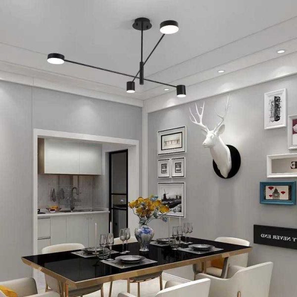 Κρεμαστό φωτιστικό LED με τηλεχειρισμό Wi-Fi 2,4 GHz με ρυθμιζόμενη ένταση φωτός/ψυχρό/θερμό/φυσικό φως DM-G4109 Μαύρο.
