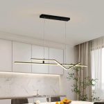 Κρεμαστό LED Φωτιστικό με Τηλεχειρισμό WiFi 2.4G, Ρυθμιζόμενο Φως Κρύο/Ζεστό/Ουδέτερο, 120cm, Προηγμένος Φωτισμός και Σύγχρονο Στυλ DM-G4125 Μαύρο
