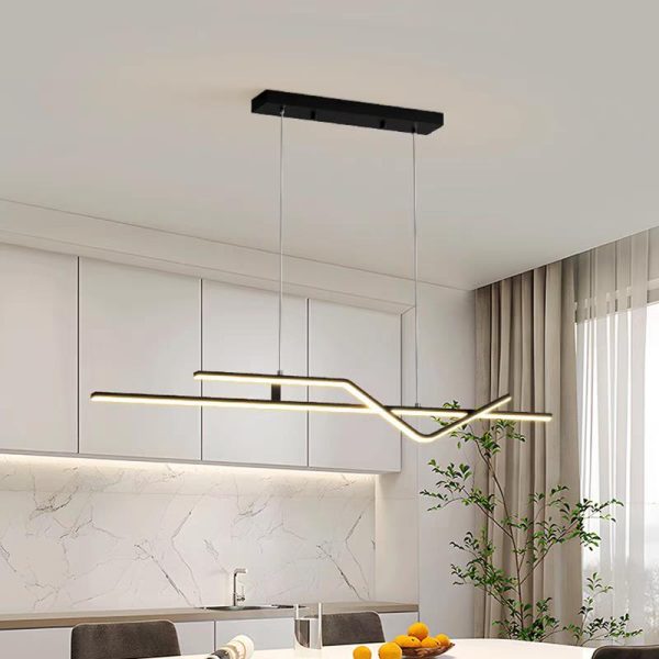 Κρεμαστό LED Φωτιστικό με Τηλεχειρισμό WiFi 2.4G, Ρυθμιζόμενο Φως Κρύο/Ζεστό/Ουδέτερο, 120cm, Προηγμένος Φωτισμός και Σύγχρονο Στυλ DM-G4125 Μαύρο