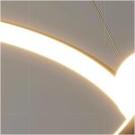 Κρεμαστό LED Φωτιστικό με Τηλεχειρισμό WiFi 2.4G, Ρυθμιζόμενο Φως Κρύο/Ζεστό/Ουδέτερο, Προηγμένος Φωτισμός και Σύγχρονο Στυλ DM-G4128 Μαύρο