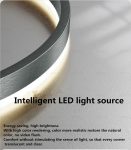 Κρεμαστό φωτιστικό LED Πολυτέλειας Τύπου DM-G3651-40+60, Με Τηλεχειριστήριο, 3 Τύποι Φωτισμού, Ρυθμιζόμενο Ύψος, 120W, Μαύρο