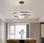 Κρεμαστό LED Φωτιστικό με Τηλεχειρισμό WiFi 2.4G, Ρυθμιζόμενο Φως Κρύο/Ζεστό/Ουδέτερο, 120cm, Προηγμένος Φωτισμός και Σύγχρονο Στυλ DM-G4125 Μαύρο