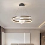 Κρεμαστό LED Φωτιστικό με Τηλεχειρισμό WiFi 2.4G, Ρυθμιζόμενο Φως Κρύο/Ζεστό/Ουδέτερο, 120cm, Προηγμένος Φωτισμός και Σύγχρονο Στυλ DM-G4125 Μαύρο