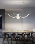 Κρεμαστό LED Φωτιστικό με Τηλεχειρισμό WiFi 2.4G, Ρυθμιζόμενο Φως Κρύο/Ζεστό/Ουδέτερο, 100cm, Προηγμένος Φωτισμός και Σύγχρονο Στυλ DM-G4126 Μαύρο
