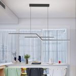 Κρεμαστό LED Φωτιστικό με Τηλεχειρισμό WiFi 2.4G, Ρυθμιζόμενο Φως Κρύο/Ζεστό/Ουδέτερο, 120cm, Προηγμένος Φωτισμός και Σύγχρονο Στυλ DM-G4125 Μαύρο