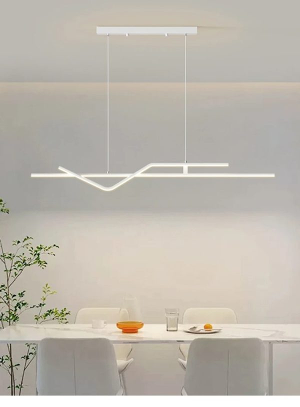 Κρεμαστό LED Φωτιστικό με Τηλεχειρισμό WiFi 2.4G, Ρυθμιζόμενο Φως Κρύο/Ζεστό/Ουδέτερο, 120cm, Προηγμένος Φωτισμός και Σύγχρονο Στυλ DM-G4125 WH