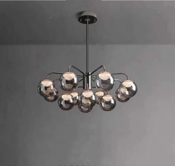Κομψή Φωτιστική Πηγή DM Living, Μοντέλο DM5970-12, Χρωματισμένος Σχεδιασμός Με 12 Πηγές E27 - Ιδανικό Για Εκλεπτυσμένους Χώρους