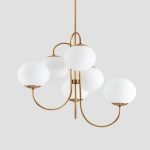 Κρεμαστό φωτιστικό DM Living Exclusive, Μοντέλο DM5968-6, Με Λεπτομερή Καπέλα - Χρυσός Σχεδιασμός, 6 X E27, Ιδανικό Για Σαλόνια Ή Πολυτελείς Δωμάτια