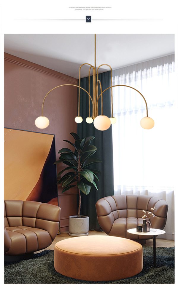Κρεμαστό φωτιστικό DM Living Premium, Μοντέλο DM5967-8, Με Κομψές Κουμπώσεις - Σύγχρονος Φωτισμός Με 8 X G9, Ιδανικός Για Χώρους Υψηλής Κλάσης