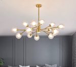 Κρεμαστό φωτιστικό DM Living Κομψό, Μοντέλο DM5965-15, Με Καπέλα - Εκλεπτυσμένος Φωτισμός Με 15 X G9, Ιδανικό Για Πολυτελή Εσωτερικά.