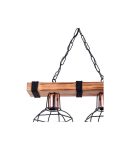 Κρεμαστό Φωτιστικό DM Living, Μοντέλο DM5719-2, Ρουστίκ Στυλ Με Δύο Πηγές Φωτός E27 - Ιδανικό Για Ζεστές Ατμόσφαιρες, Μαύρο