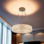 Κρυστάλλινο Φωτιστικό LED DM Living Εκλεπτυσμένο, Μοντέλο DM70030-500, Υφή Κρυστάλλου - 60W, Χρυσό, Ιδανικό Για Υψηλής Κλάσης Εσωτερικούς Χώρους