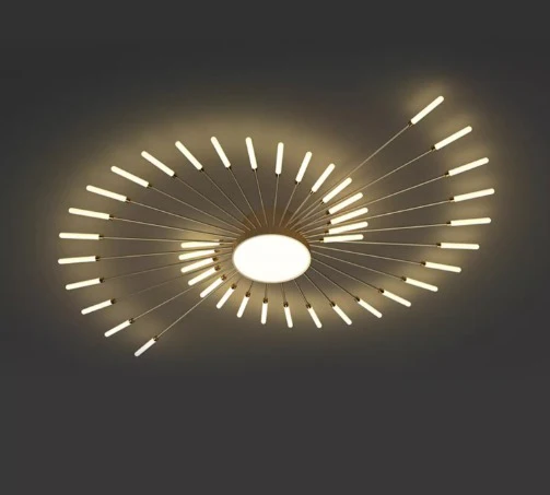 Φωτιστικό LED DM Living, Μοντέλο DM5966-42, 3 Τύποι Φωτισμού, 60W, Χρυσό