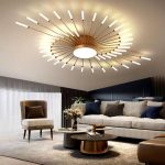 Φωτιστικό LED DM Living, Μοντέλο DM5966-42, 3 Τύποι Φωτισμού, 60W, Χρυσό