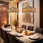 Κρεμαστό Ρουστίκ DM Living, Μοντέλο DM609-1, 1 x E27, Ρυθμιζόμενο Ύψος, Μαύρο