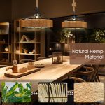 Κρεμαστό Ρουστίκ DM Living, Μοντέλο DM609-1, 1 x E27, Ρυθμιζόμενο Ύψος, Μαύρο