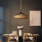 Κρεμαστό Ρουστίκ DM Living, Μοντέλο DM607-1, 1 x E27, Ρυθμιζόμενο Ύψος, Μαύρο