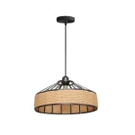 Κρεμαστό Ρουστίκ DM Living, Μοντέλο DM607-1, 1 x E27, Ρυθμιζόμενο Ύψος, Μαύρο