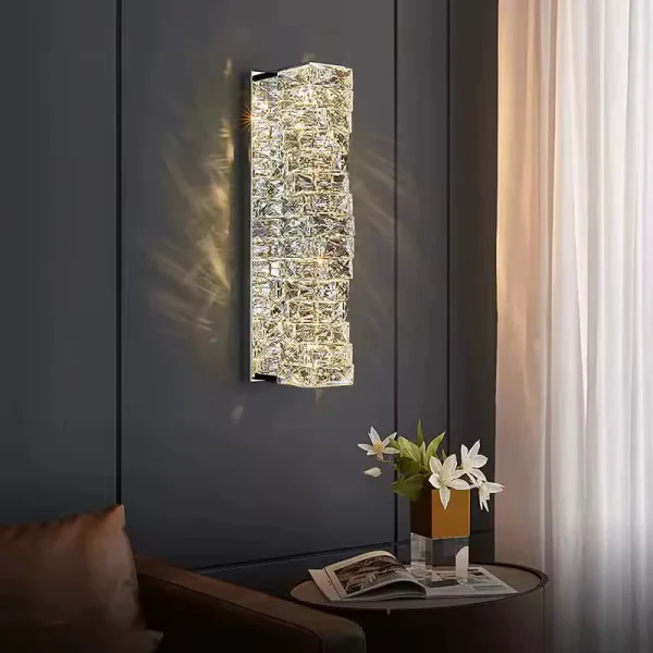 Εφαρμογή LED Μοντέλο DM-B6720, Κρυσταλλική Υφή, 3 Τύποι Φωτισμού, 10W, Ασημί
