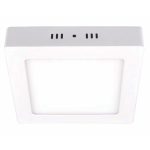 Τετράγωνη Διακριτή Θέση LED 220X220X37mm, 18W=150W, 6400K, Ψυχρό Φως